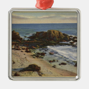 Luchtvaart rond de Rocky Coast Metalen Ornament