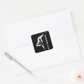 Luchtvaart Vierkante Sticker (Envelop)