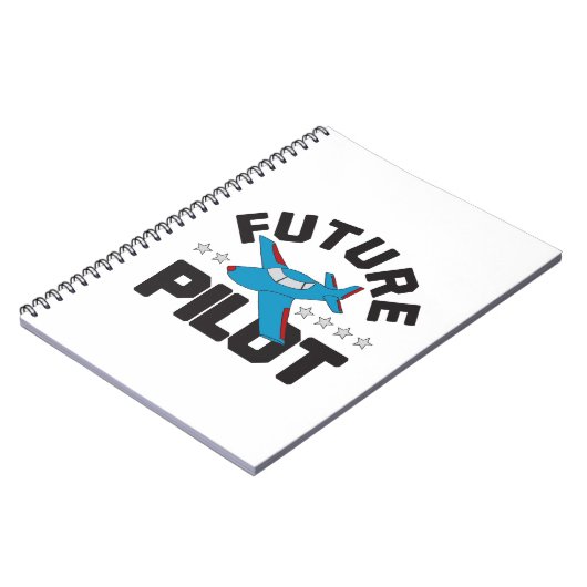 Luchtvaart voor kinderen die hoge toekomstige pilo notitieboek (Linkerzijde)