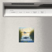 Luchtvaartboot Alligator Everglades National Park  Magneet (Insitu (Vaatwasser))