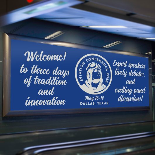 luchtvaartconferentie spandoek