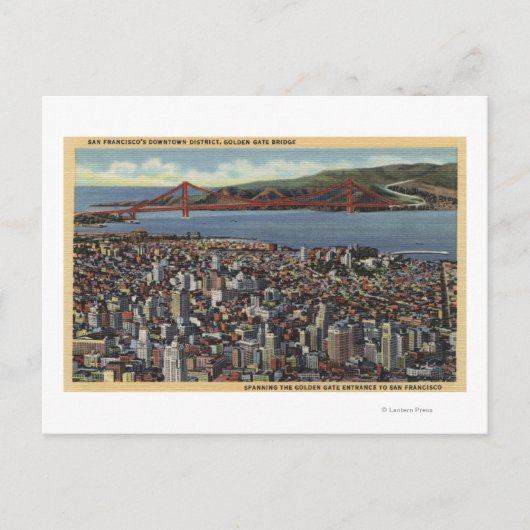 Luchtvaartdienst van het gehele centrum briefkaart (Voorkant)