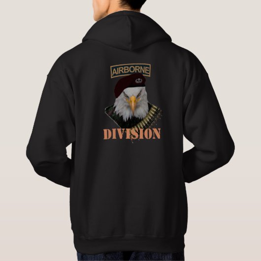 Luchtvaartdivisie Militaire adelaar Hoodie (Achterkant)