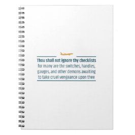 LuchtvaartHumor negeert geen controlelijsten Notitieboek