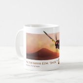 Luchtvaartkunst mok "Mitsubishi J2M Raiden "Jack" (Voorkant links)