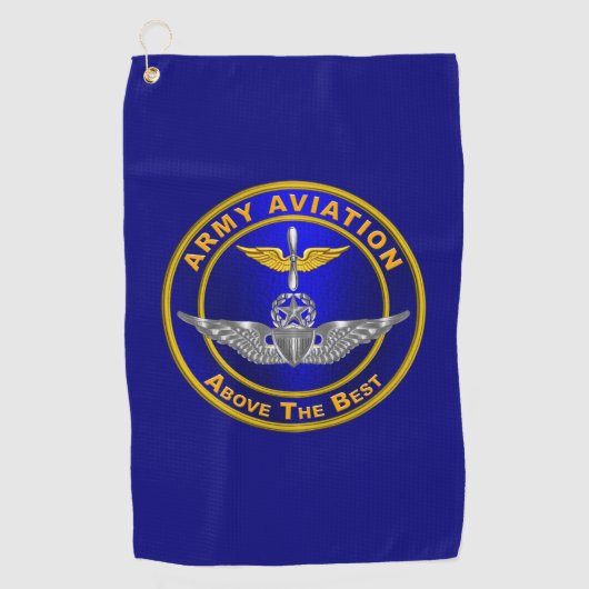 Luchtvaartmaster Wings Golfhanddoek (Voorkant)