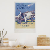 Luchtvaartmechanisme Poster (Keuken)