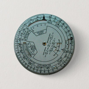 Luchtvaartnavigatiecomputer Ronde Button 5,7 Cm