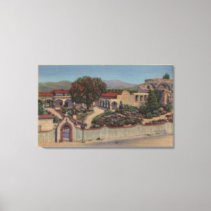Luchtvaartpersoneel Uitzicht van de gehele missie Canvas Afdruk
