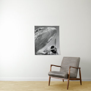 Luchtvaartpictogram: Up-Close-Uitzicht Wandkleed