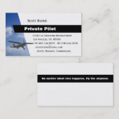 Luchtvaartpiloot Visitekaartje (Voorkant / Achterkant)