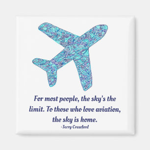 Luchtvaartquote vliegtuig Magnet Magneet