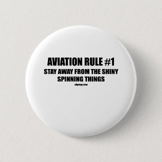 LUCHTVAARTREGEL 1 RONDE BUTTON 5,7 CM