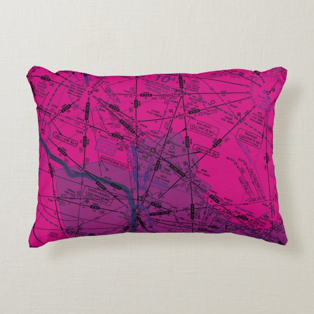 Luchtvaartschema Accent Kussen (Voorkant)