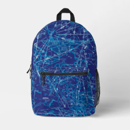 Luchtvaartschema Bedrukte Rugzak