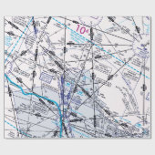 Luchtvaartschema Cadeaupapier (Vlak)