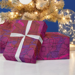 Luchtvaartschema Cadeaupapier