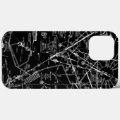 Luchtvaartschema Case-Mate iPhone Case (Achterkant (horizontaal))