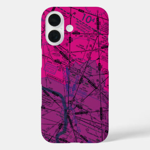 Luchtvaartschema iPhone 16 Hoesje