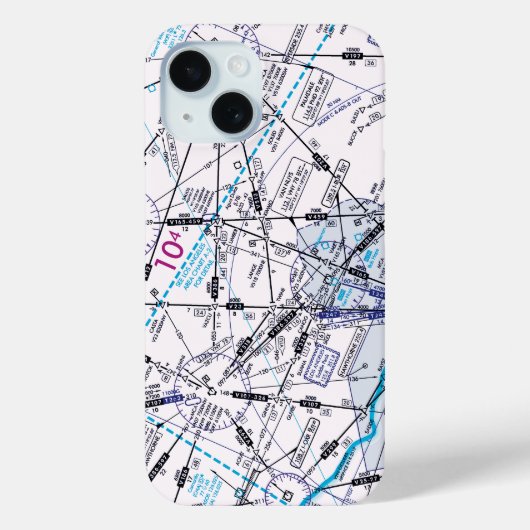 Luchtvaartschema Case-Mate iPhone Case (Achterkant)