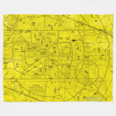 Luchtvaartschema Fleece Deken (Voorkant (Horizontaal))