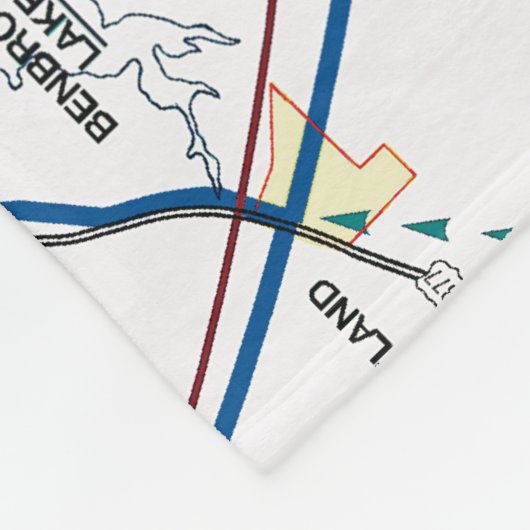 Luchtvaartschema Fleece Deken (Hoek)