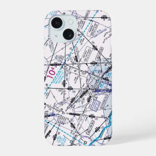 Luchtvaartschema iPhone 15 Hoesje