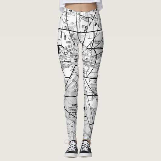 Luchtvaartschema Leggings (Voorkant)