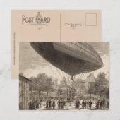 Luchtvaartschip te Auteuil Briefkaart (Voorkant / Achterkant)