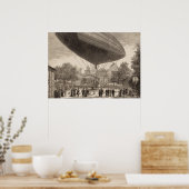 Luchtvaartschip te Auteuil Poster (Keuken)