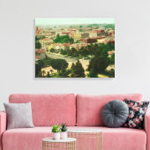 Luchtvaartstation van de stad canvas afdruk (Insitu (Woonkamer))