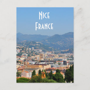 Luchtvaartstation van de stad Nice in Frankrijk Briefkaart