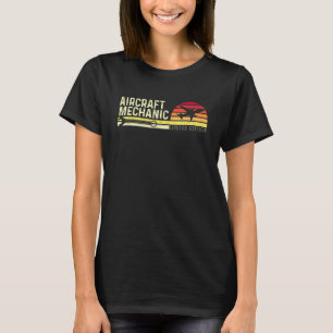 Luchtvaartuigmonteur Vliegtuig Luchtvaart T-shirt