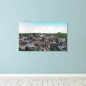 LuchtvaartUitzicht van City # 2Jackson, CA Canvas Afdruk (Insitu (Houten vloer))