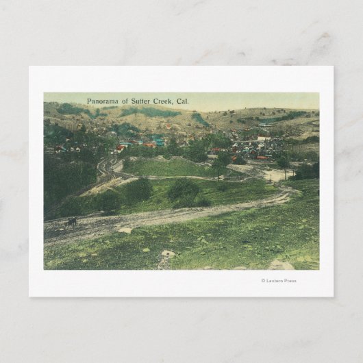 LuchtvaartUitzicht van CitySutter Creek, CA Briefkaart (Voorkant)