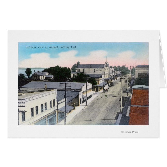 LuchtvaartUitzicht van de stad Antioch, CA (Voorkant Horizontaal)