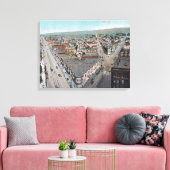 LuchtvaartUitzicht van de stad Oakland, CA Canvas Afdruk (Insitu (Woonkamer))