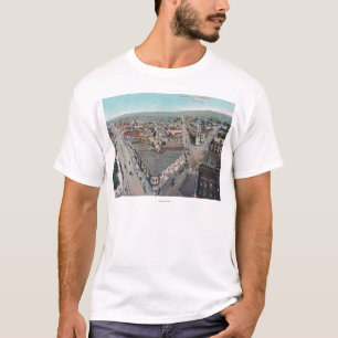 LuchtvaartUitzicht van de stad Oakland, CA T-shirt
