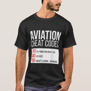 Luchtvaartvalscodes - Financiering van piloten en  T-shirt