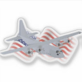 Luchtvaartvliegtuig Sticker (Voorkant)