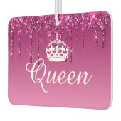 Luchtverfrisser - Queen Crown Drip Glitter Magenta (Links)