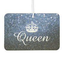 Luchtverfrisser - Queen Crown Glitter Blauw