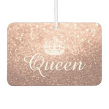 Luchtverfrisser - Queen Crown Glitter Roos Gold