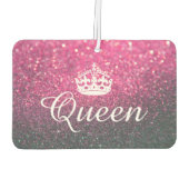 Luchtverfrisser - Queen Crown Glitter Roze (Achterkant)