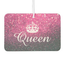 Luchtverfrisser - Queen Crown Glitter Roze