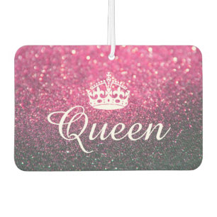 Luchtverfrisser - Queen Crown Glitter Roze