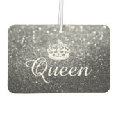 Luchtverfrisser - Queen Crown Glitter Zilver (Achterkant)