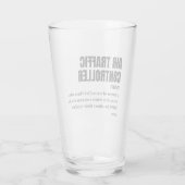 Luchtverkeersleider - Grappige taakdefinitie Glas (Achterkant)