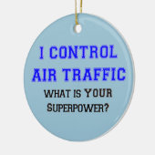 luchtverkeersleider keramisch ornament (Links)