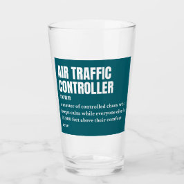 Luchtverkeersleider - Luchtvaartcadeaudefinitie Glas